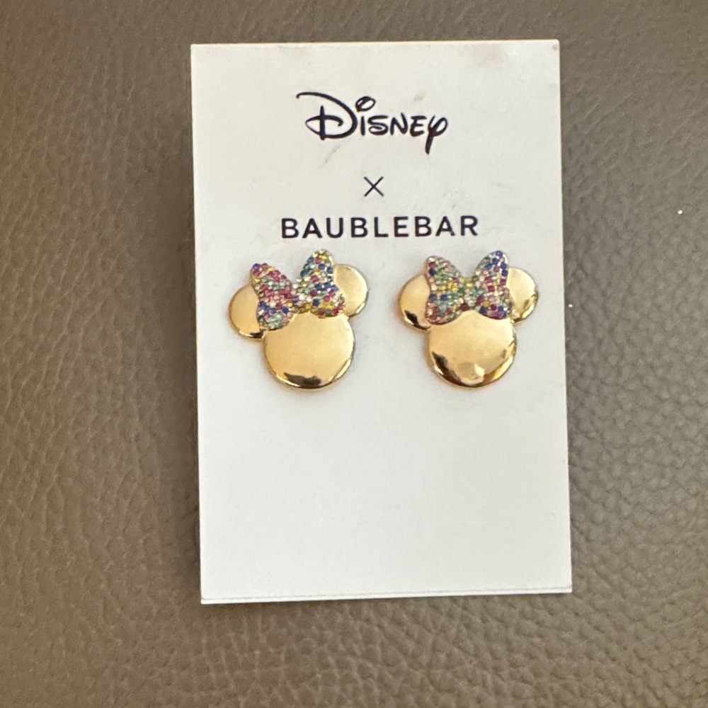 Minnie Mouse Gold Earrings